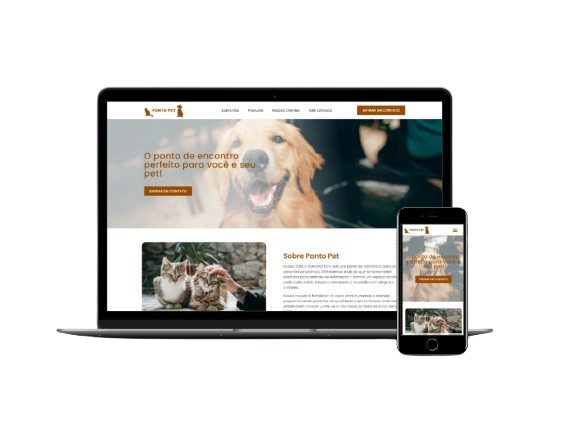 Site para pet shop e veterinário